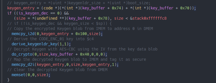 Decrypting the Keygen stage